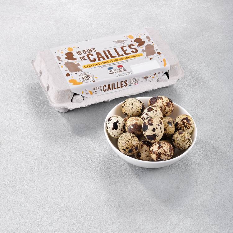 Les 18 œufs de caille