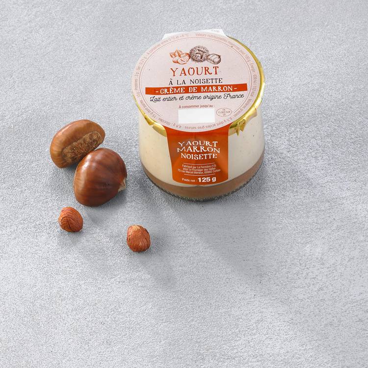 Le Yaourt à la noisette et crème de marron