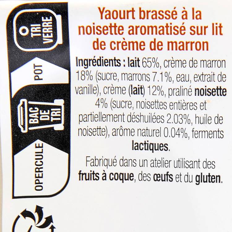 Le Yaourt à la noisette et crème de marron - 3