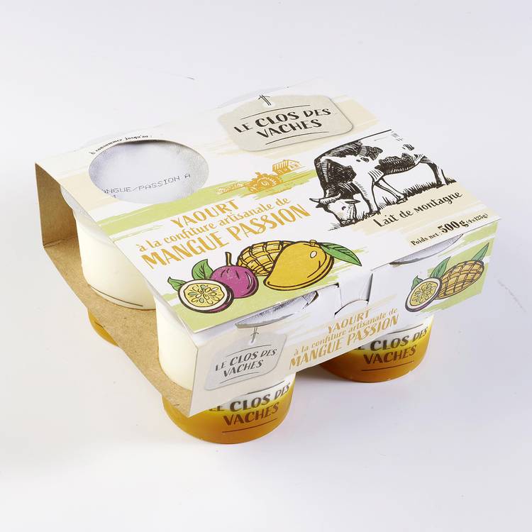 Les Yaourts brassés mangue passion "Le clos des vaches" - 3