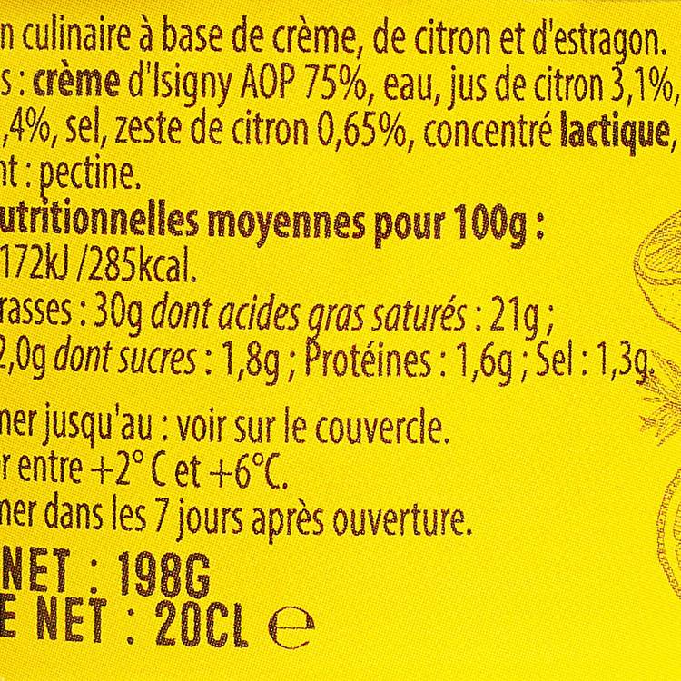 La Crème citron estragon - 3