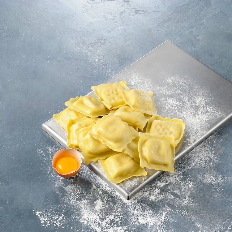 Les Ravioli jambon cru de parme et scamorza fumé