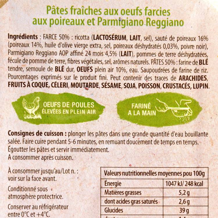 Les Mezzelune poireau et parmigiano reggiano - 2