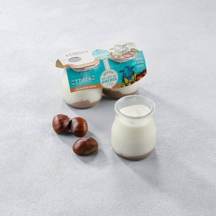 Le Yaourt  brassé au lait de brebis au marron