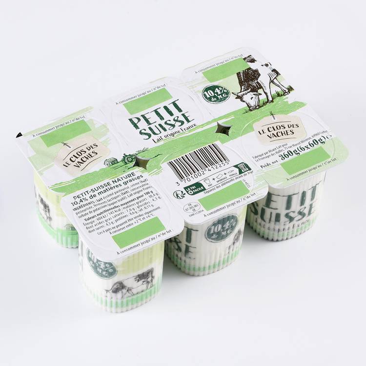 Les Petits suisses nature 10.4% - 2