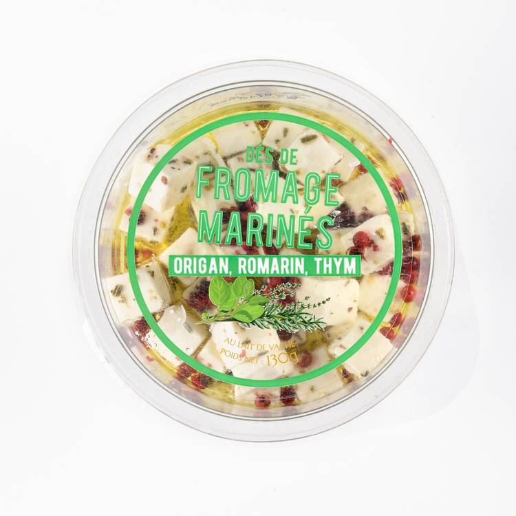 Les Dés de fromage marinés au thym, origan et romarin - 3