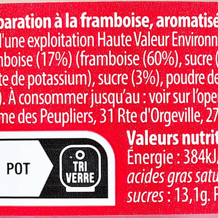 Les Yaourts framboise  "La Ferme des Peupliers" - 2