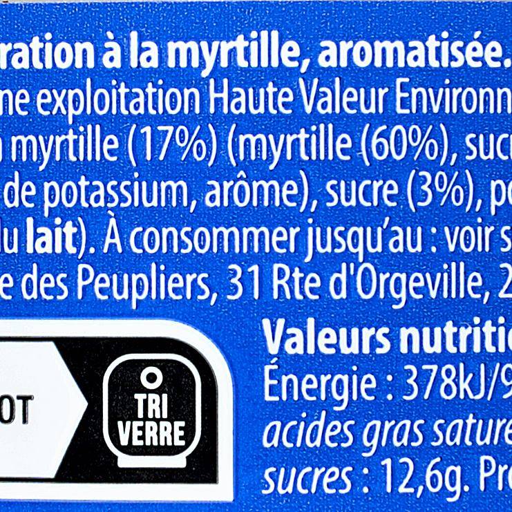 Les Yaourts myrtille "La Ferme des Peupliers" - 2
