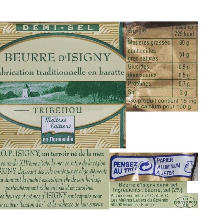 Le Beurre isigny demi-sel AOP 250g - 3