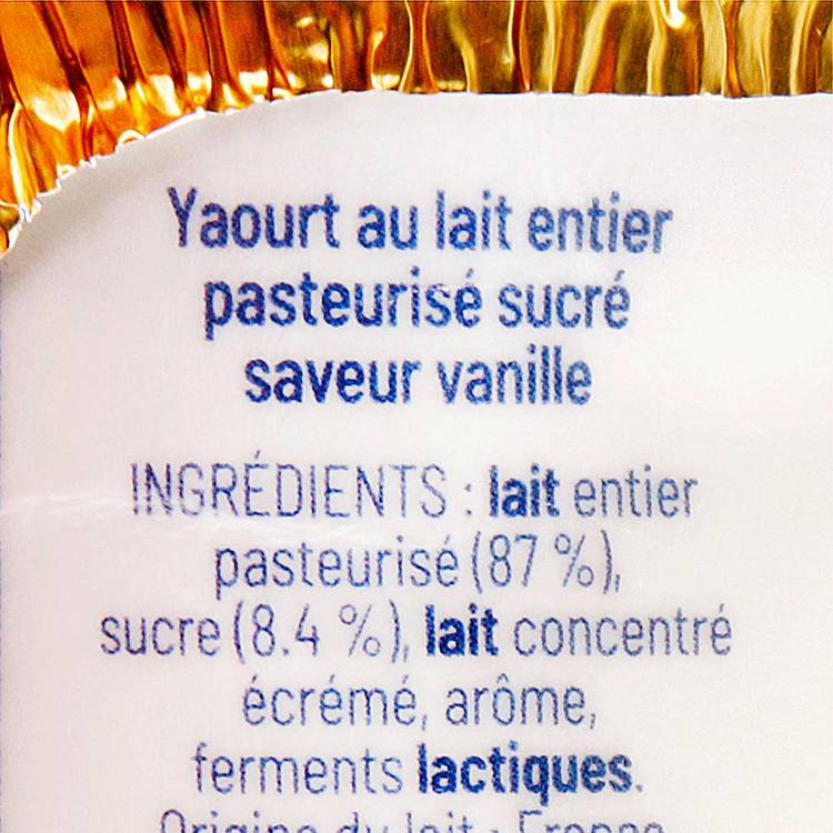 Les Yaourts vanille "Les Petits Cirés" 125gx4 - 3