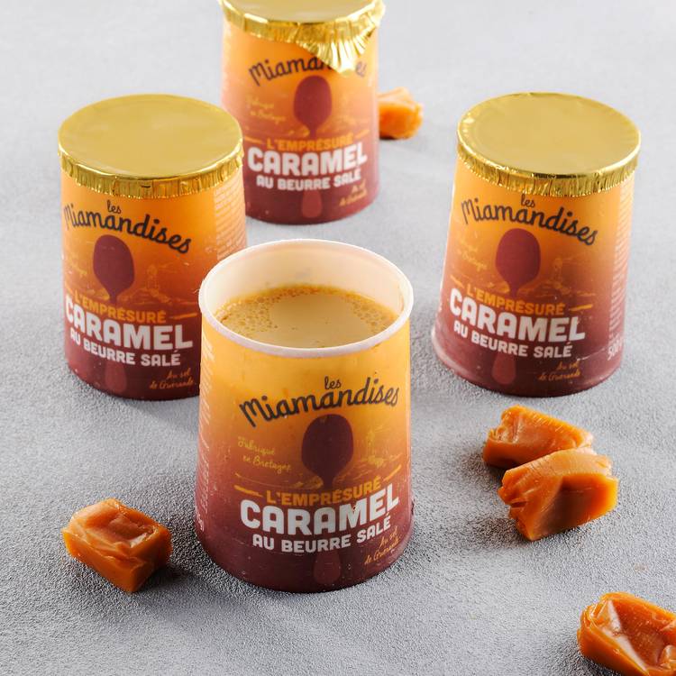 Les Emprésurés caramel au beurre salé 4x125g "Les Miamandises" - 1