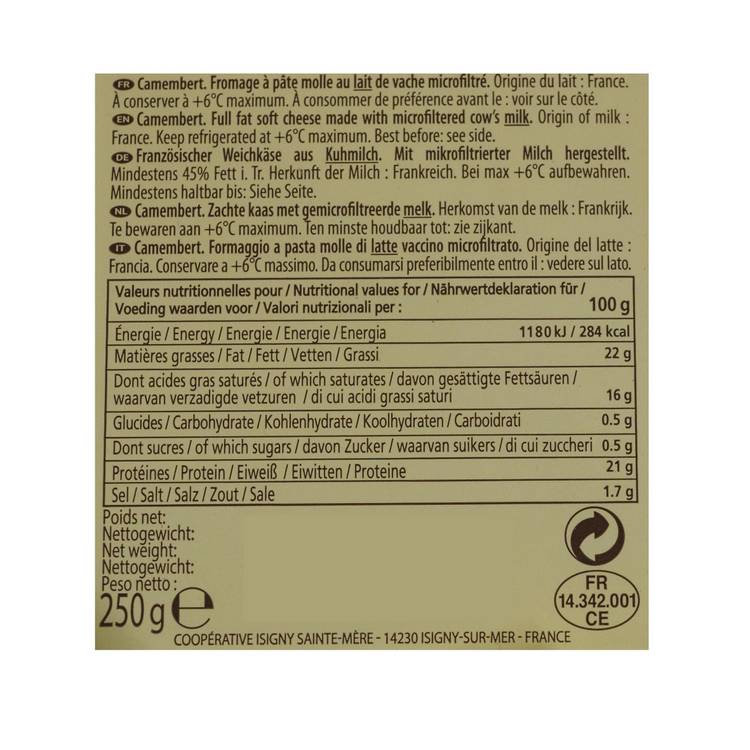 Le Camembert d'Isigny 250g - 3