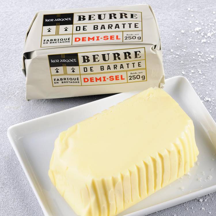 Le Beurre de baratte demi-sel  "Ker Argoët"-250g