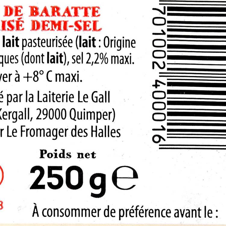 Le Beurre de baratte demi-sel 250g "Ker Argoët" - 3
