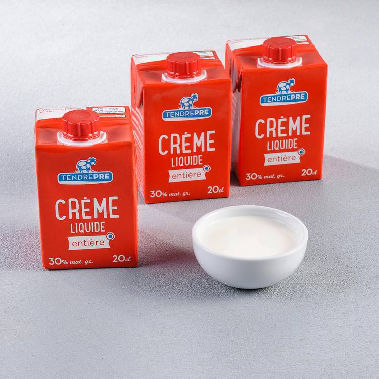 La Crème liquide entière UHT 30%  "Tendre Pré" - 1