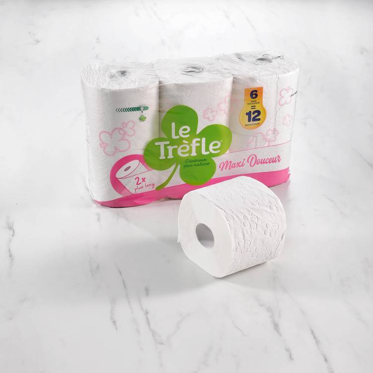 Le Papier toilette maxi douceur "Le Trèfle"