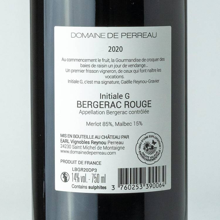 Le Bergerac AOP bio "Initiale G" - 4