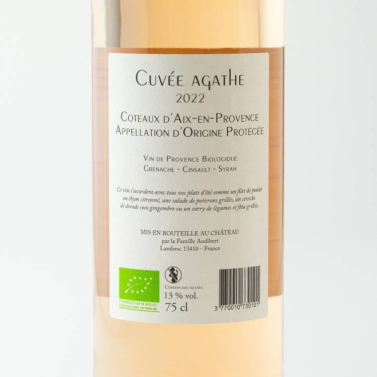 Le Vin rosé Coteaux d'Aix AOP "Château de Calavon" cuvée Agathe BIO - 4