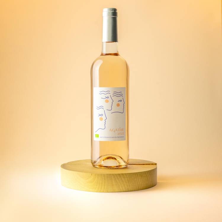 Le Vin rosé Coteaux d'Aix AOP "Château de Calavon" cuvée Agathe BIO - 1