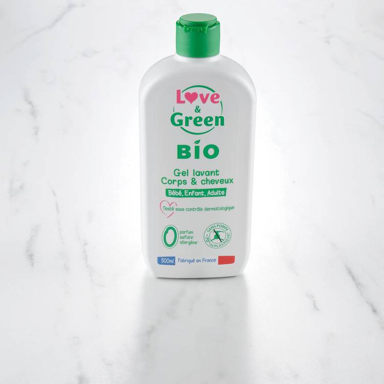 Le Gel douche corps et cheveux "Love&Green"