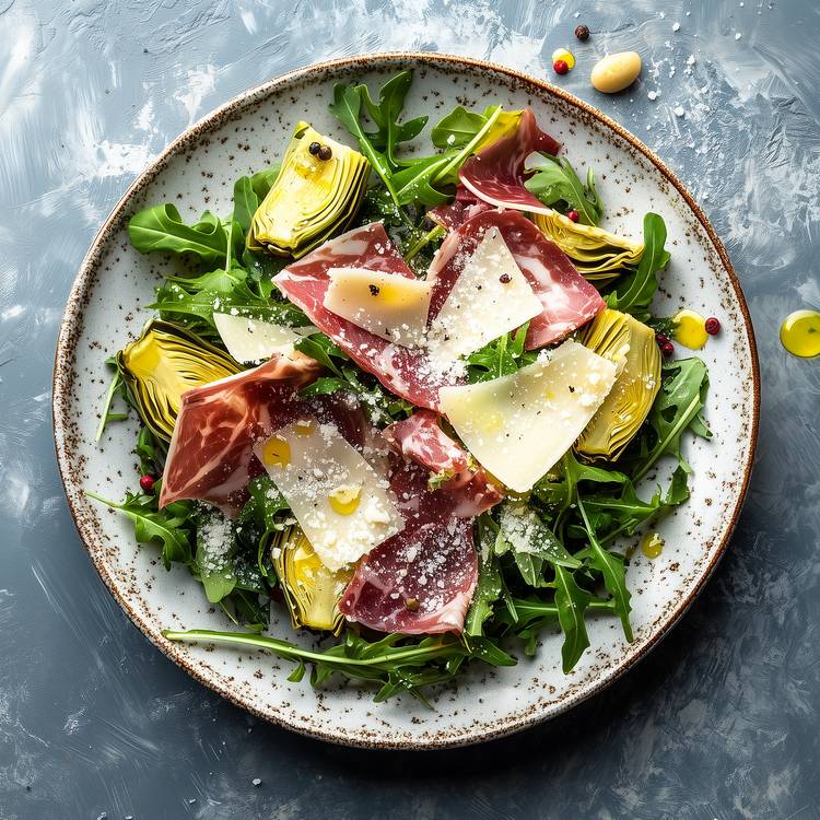 La Salade d’artichauts poivrade au jambon de Prague