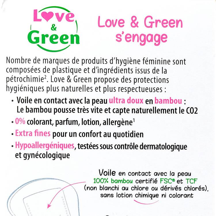 Les Protèges-slips NORMAL "Love&Green" - 4