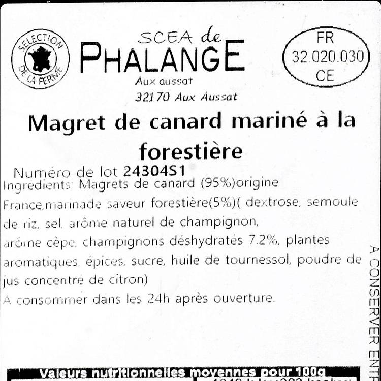Le Magret de canard mariné à la forestière - 3