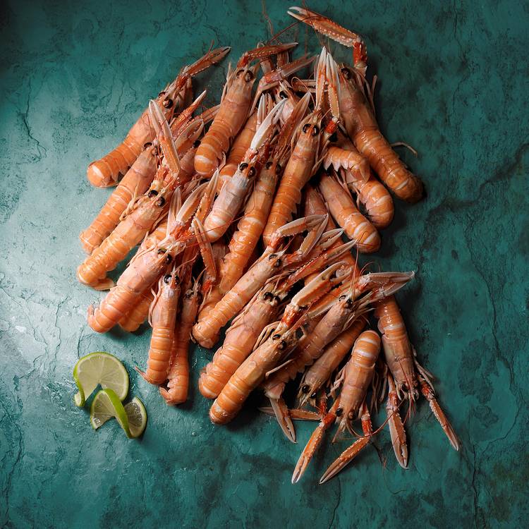 Les Langoustines cuites
