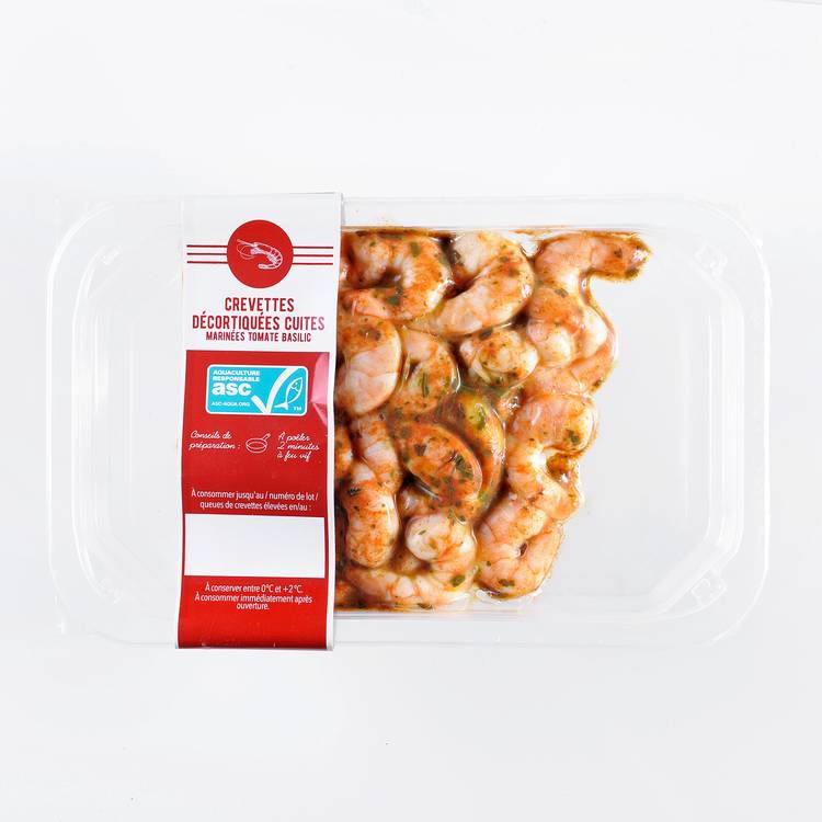 Les Crevettes décortiquées ASC aux tomates et basilic - 3
