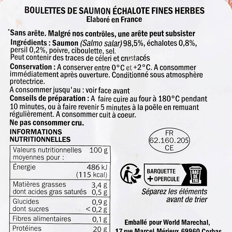 Les Boulettes de saumon aux échalottes et fines herbes - 2