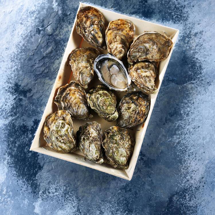 Les 12 Huîtres Spéciales pousse en claire Label Rouge Marennes Oléron  N°3