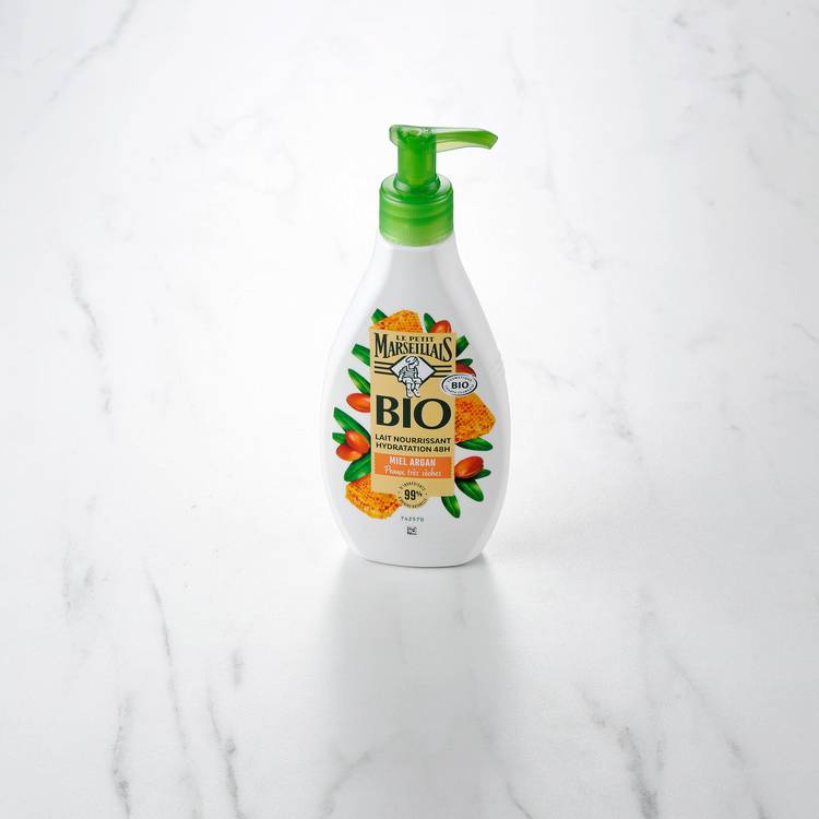 Le Lait corps miel argan hydratant Bio  "Le petit Marseillais"