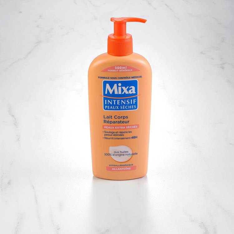 Le Lait corps réparateur peaux sèches "Mixa"