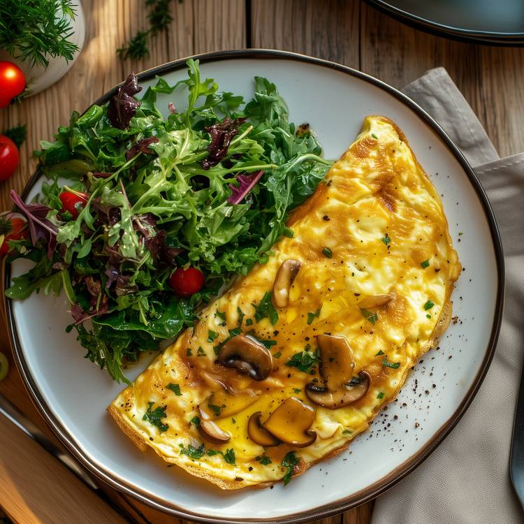 L’Omelette aux champignons