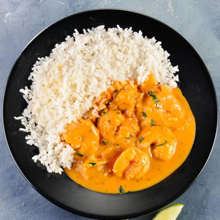 Les Gambas Thaï curry rouge