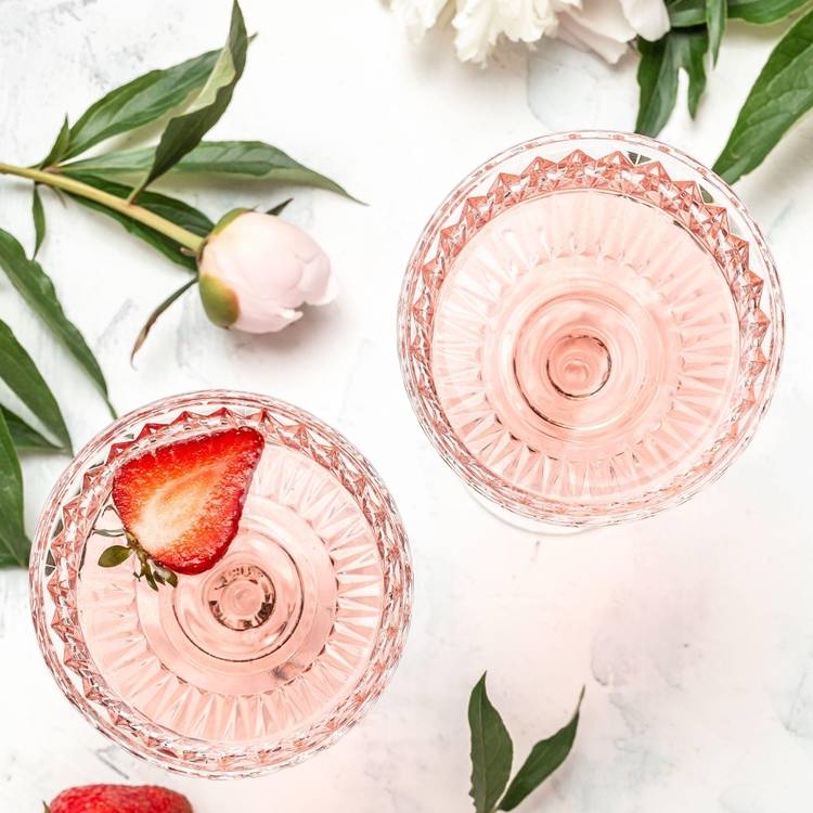 Le Cocktail rosé-fraises