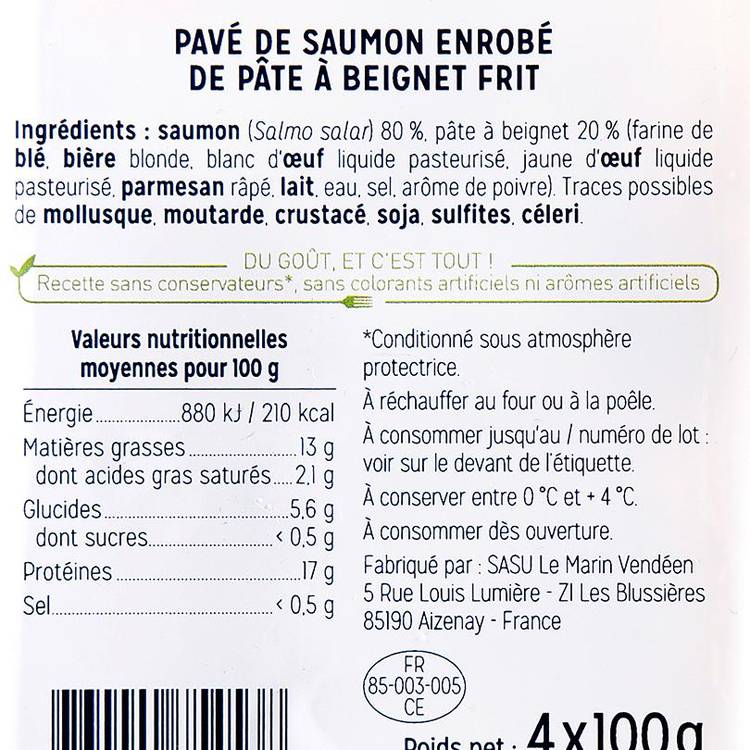 Le Saumon façon fish and chips 4x100g - 3