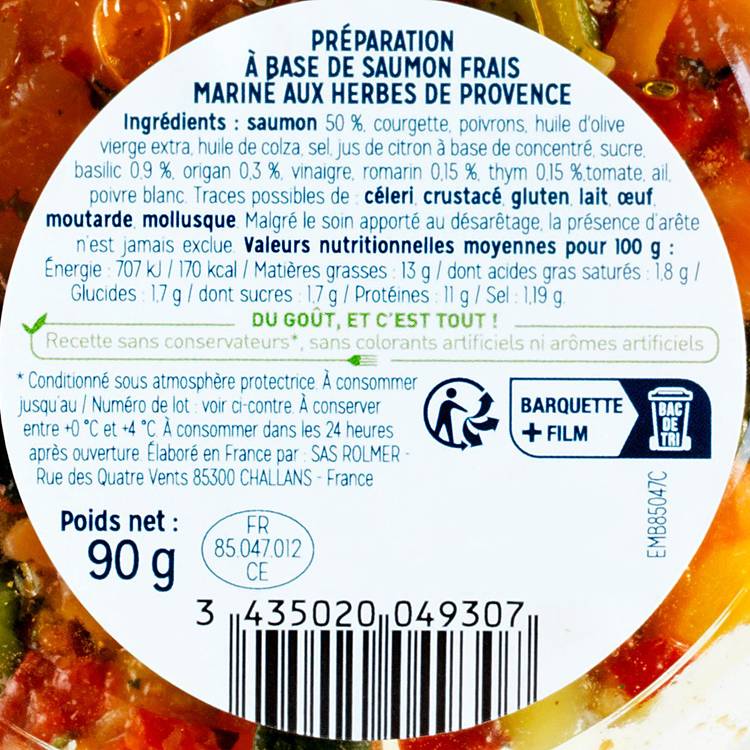 Le Tartare de saumon aux herbes de Provence - 3