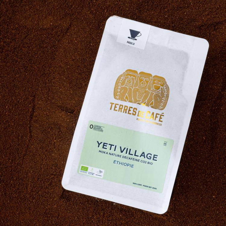 Le Yeti moka BIO décaféiné du Pérou- café moulu en paquet de 250g - 1