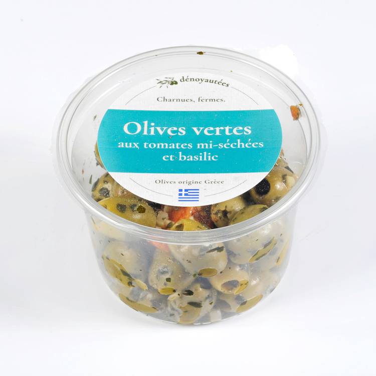Les Olives vertes dénoyautées tomates basilic - 2