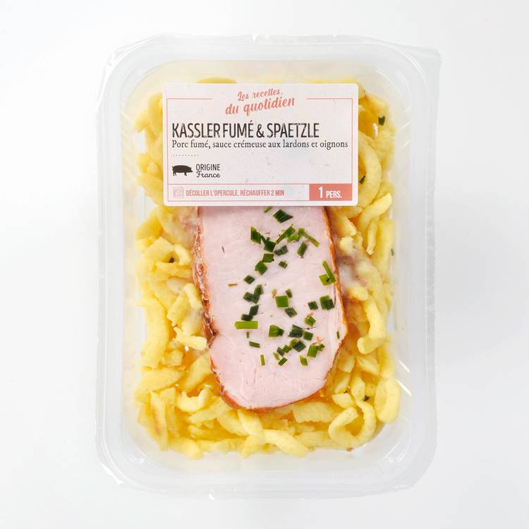 Le Kassler et spaetzles sauce carbonara - 2