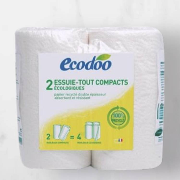 Les Rouleaux d'essuie-tout recyclé "Ecodoo"