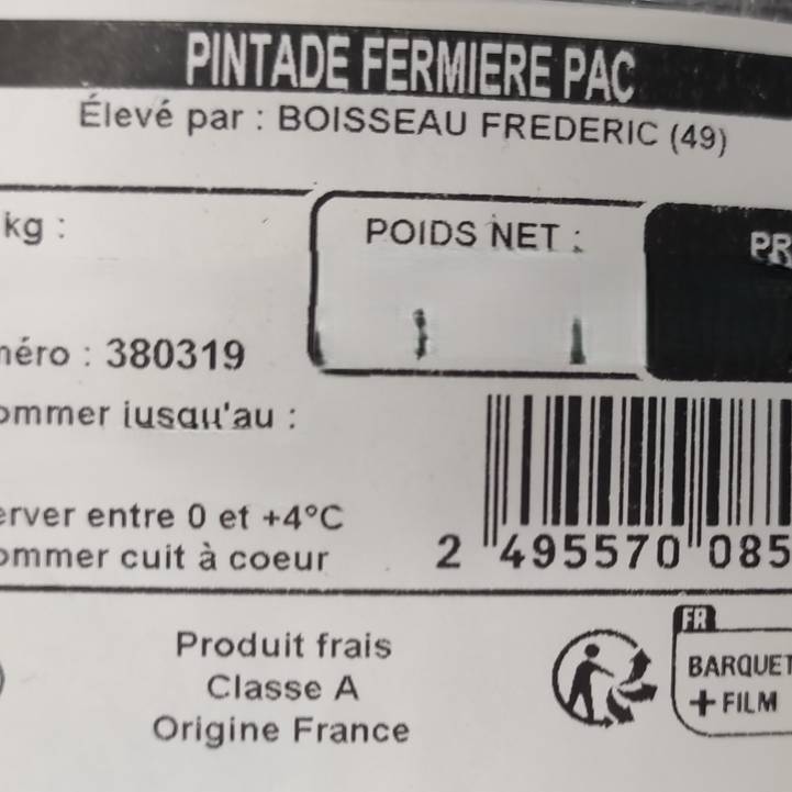 La Pintade fermière Label Rouge - 3