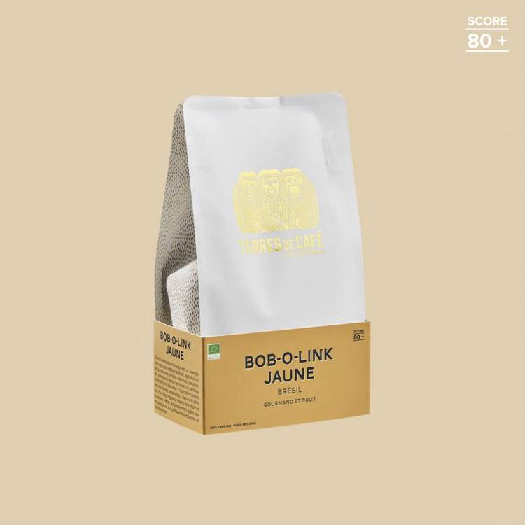 Le Café bob-o-Link jaune BIO du Brésil - café moulu en paquet de 250g - 2