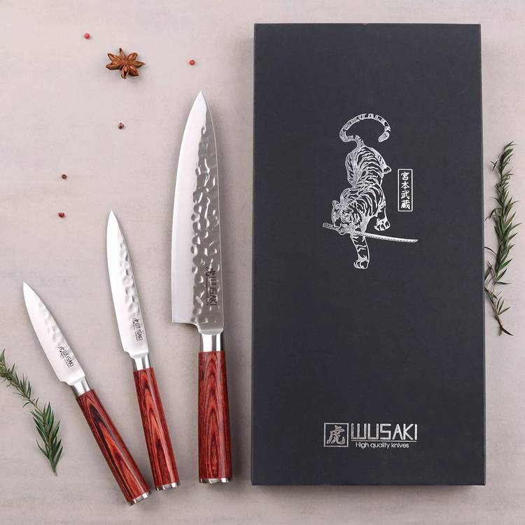 Coffret de 3 couteaux Wusaki Pakka - 2