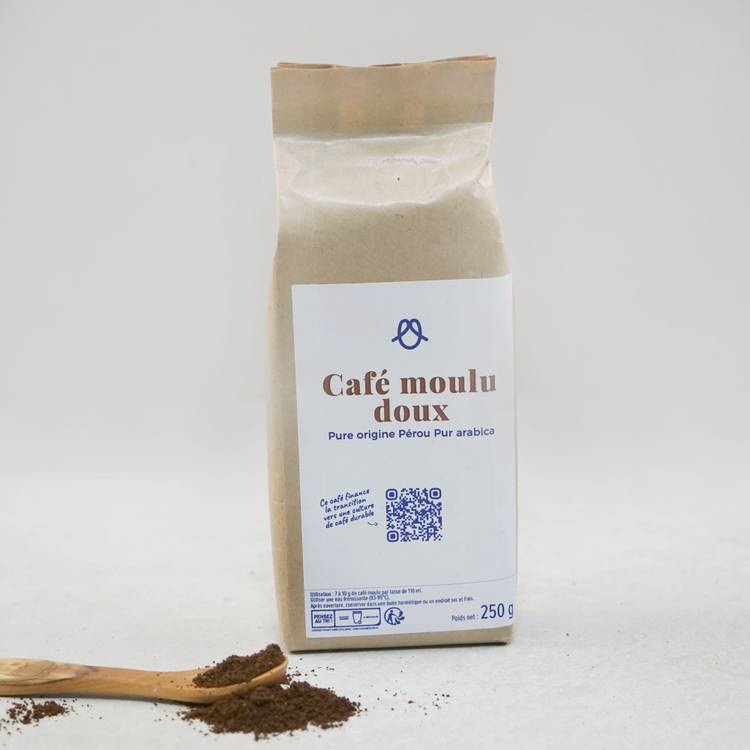 Le Café doux moulu du Pérou