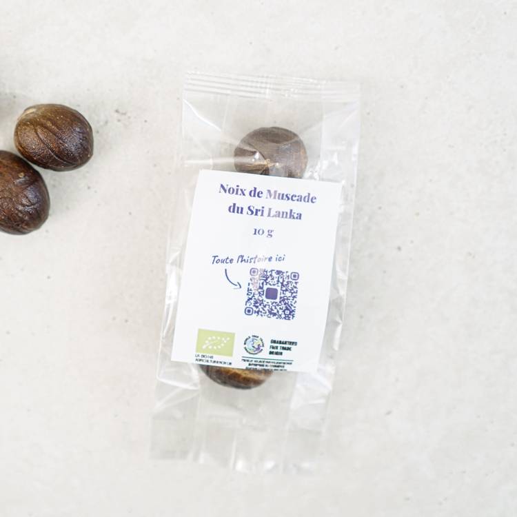 Les Noix de muscade du Sri Lanka BIO