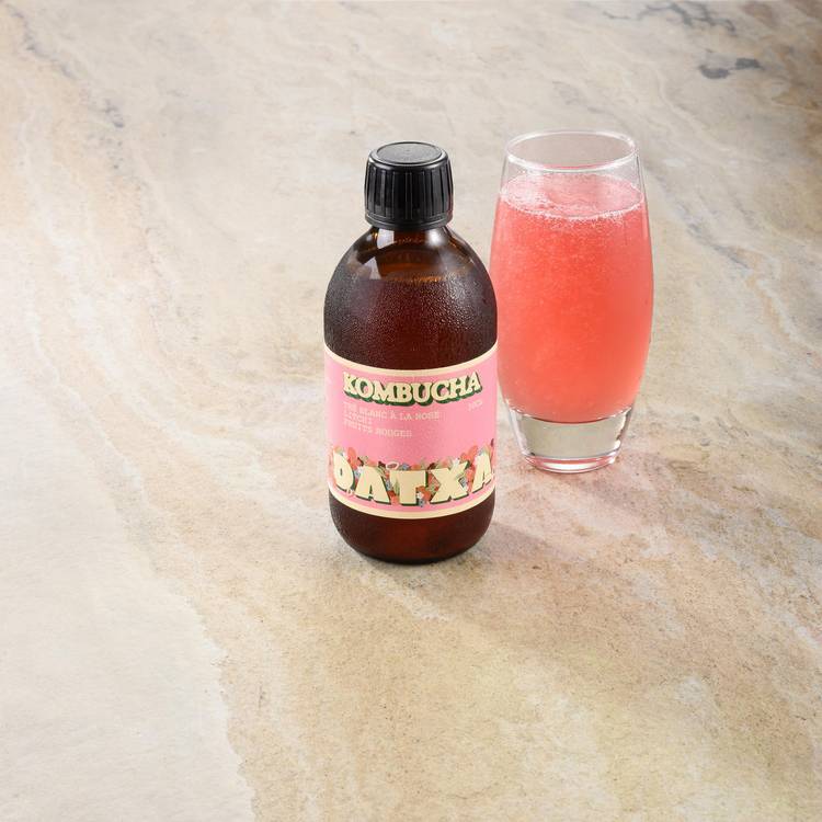 Le Kombucha thé blanc à la rose fruits rouges litchi BIO