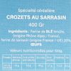 Les Crozets au sarrasin