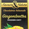 Les Gingembrettes confites au chocolat noir BIO